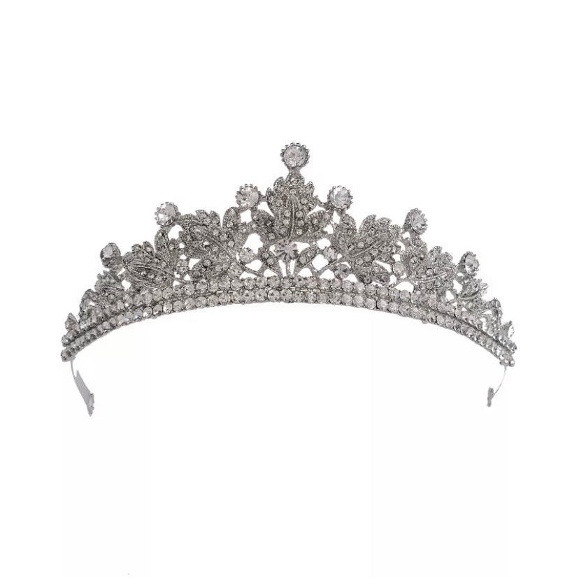 THICK SILVER TIARA